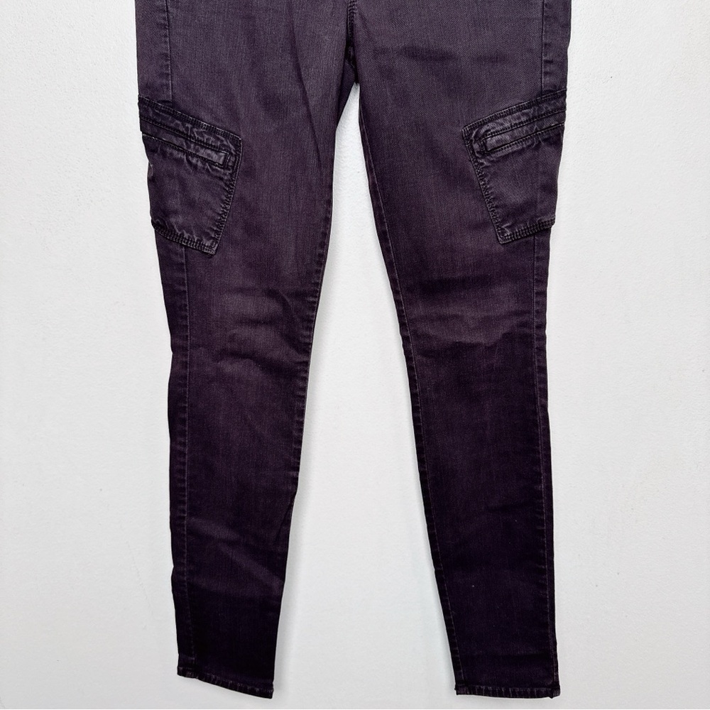 Vince Womens 26 Slim Cargo Mulberry Pant - Picture 7 of 16
